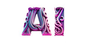 CES 2024 AI bubble text image