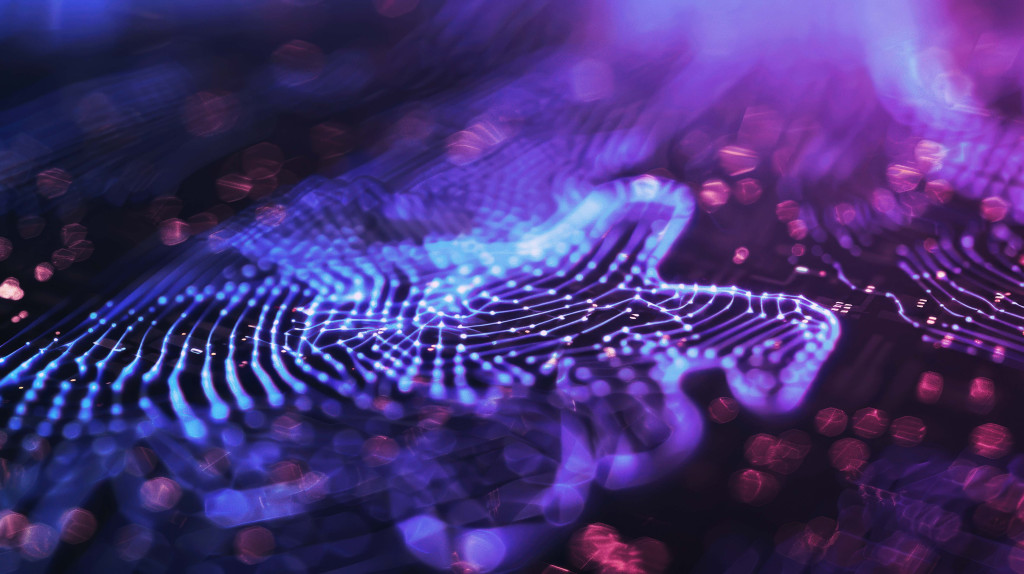 AI image of digital grid