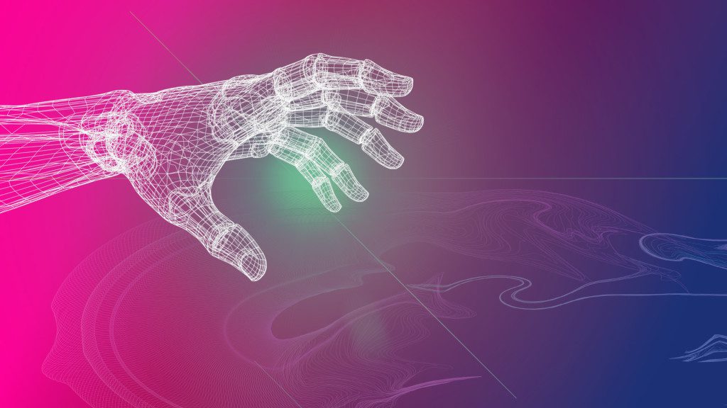 image of AI hand reaching