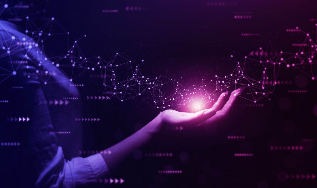 image of hand holding light