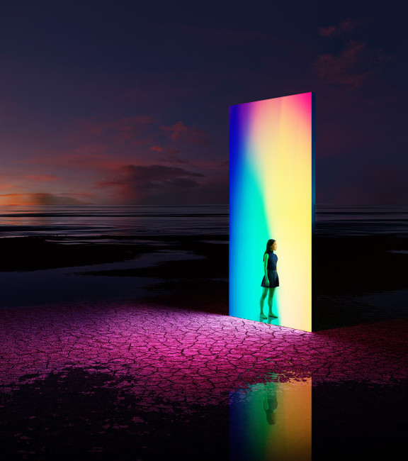 image of woman in doorway