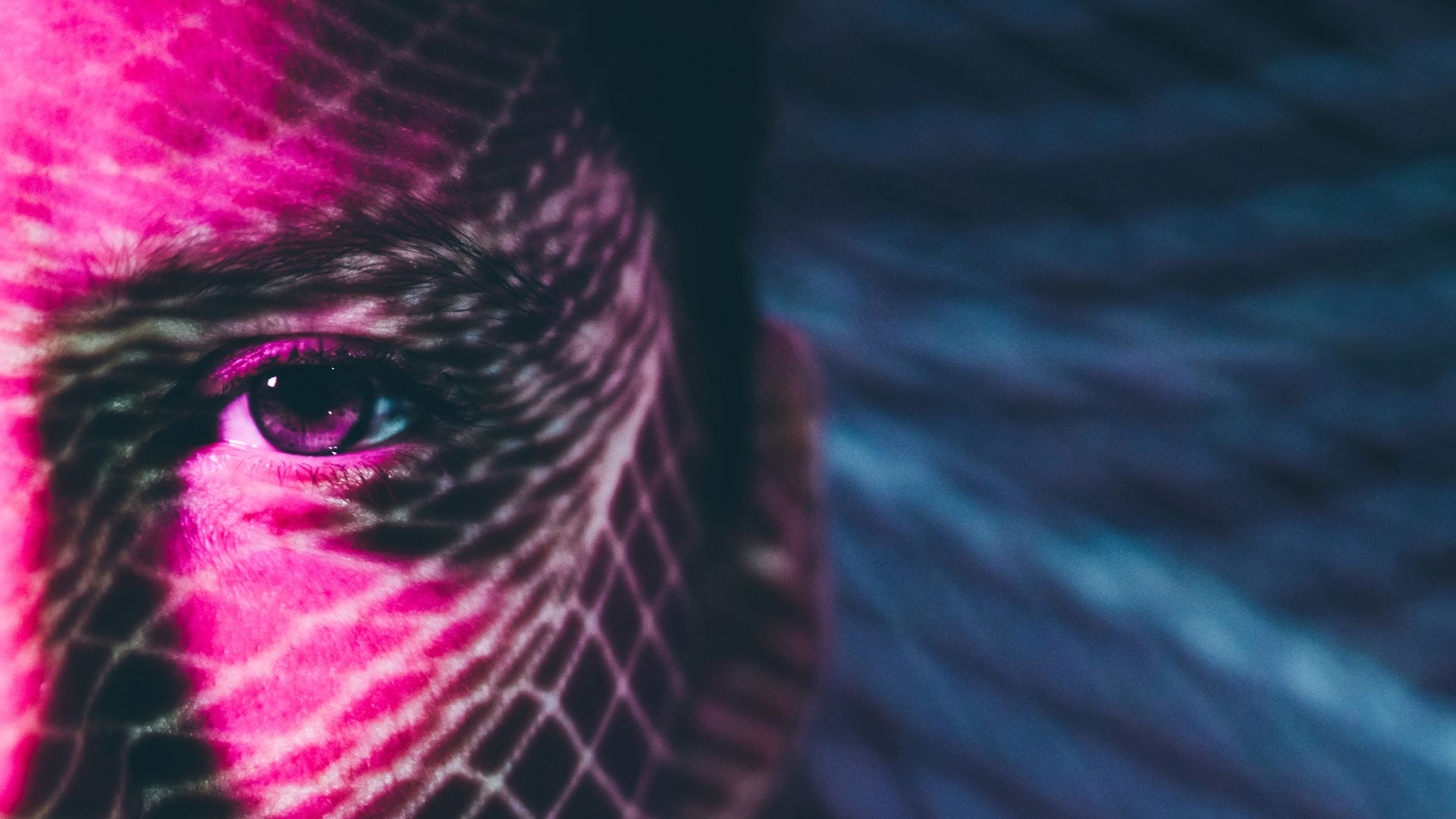 image of woman's face biometric identification