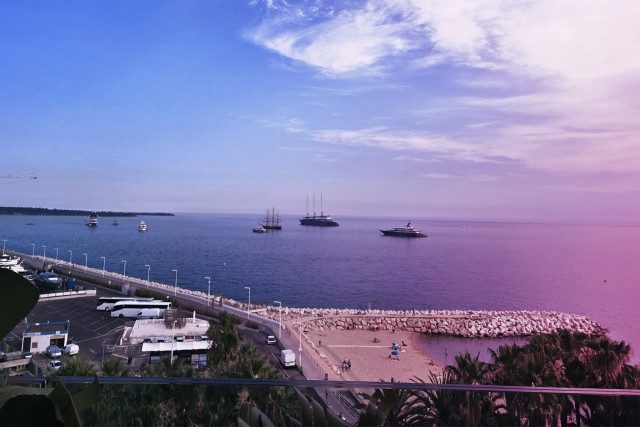 image of Cannes France shoreline Cannes International Festival of Creativity