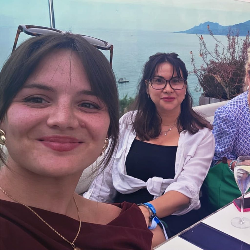 image of Noémie de Villoutreys de Brignac and Charlotte Harvey in Cannes Lions